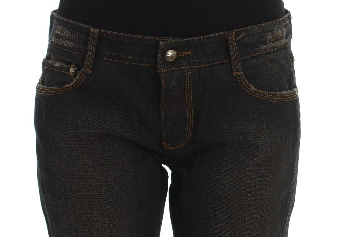 Jeans Boyfriend Ermanno Scervino in cotone lavaggio Blu