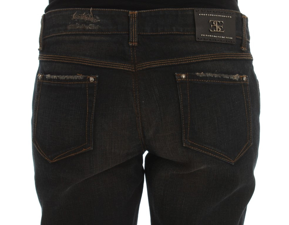 Jeans Boyfriend Ermanno Scervino in cotone lavaggio Blu