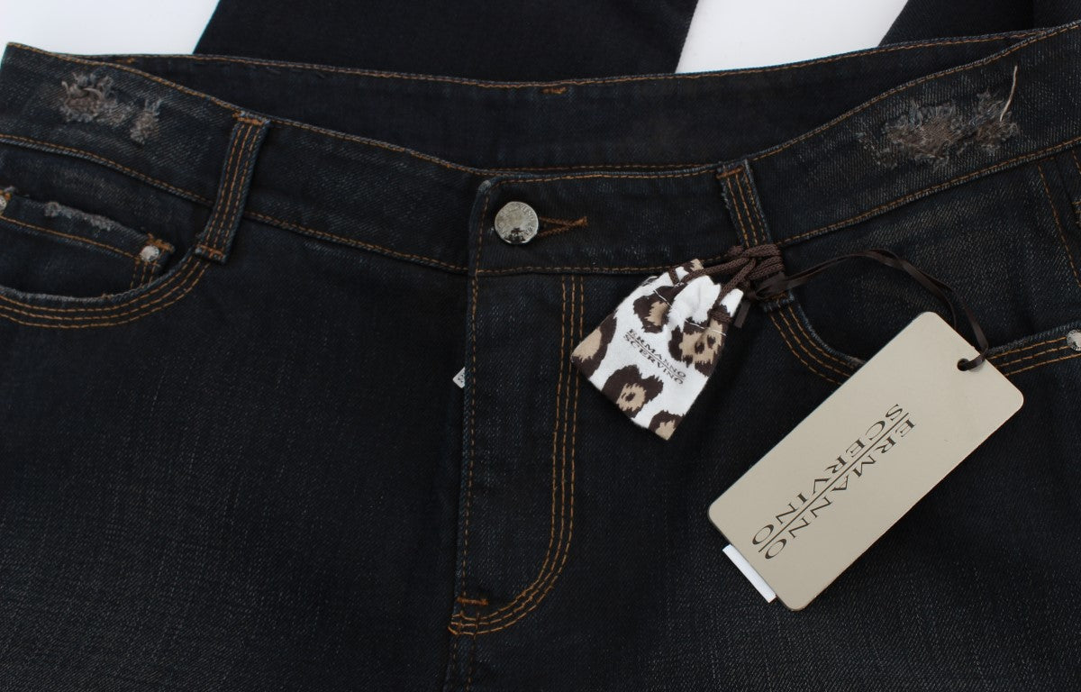 Jeans Boyfriend Ermanno Scervino in cotone lavaggio Blu