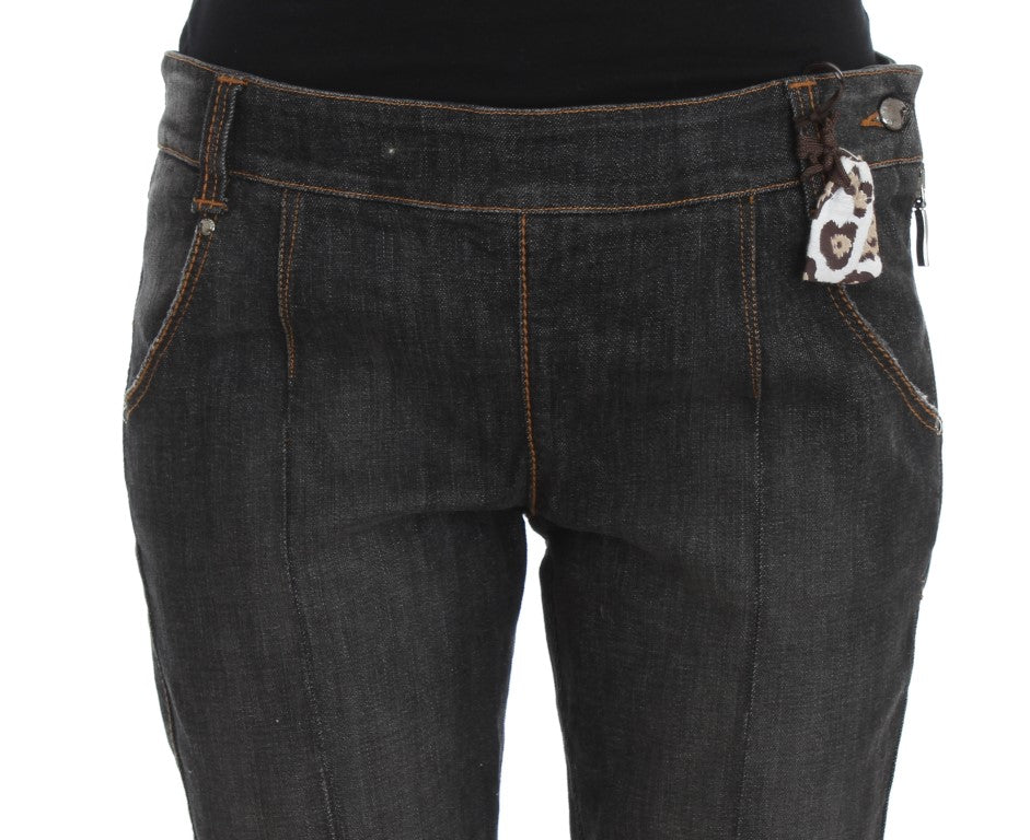 Jeans slim fit in denim Ermanno Scervino in cotone grigio
