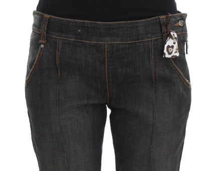 Jeans slim fit in denim Ermanno Scervino in cotone grigio