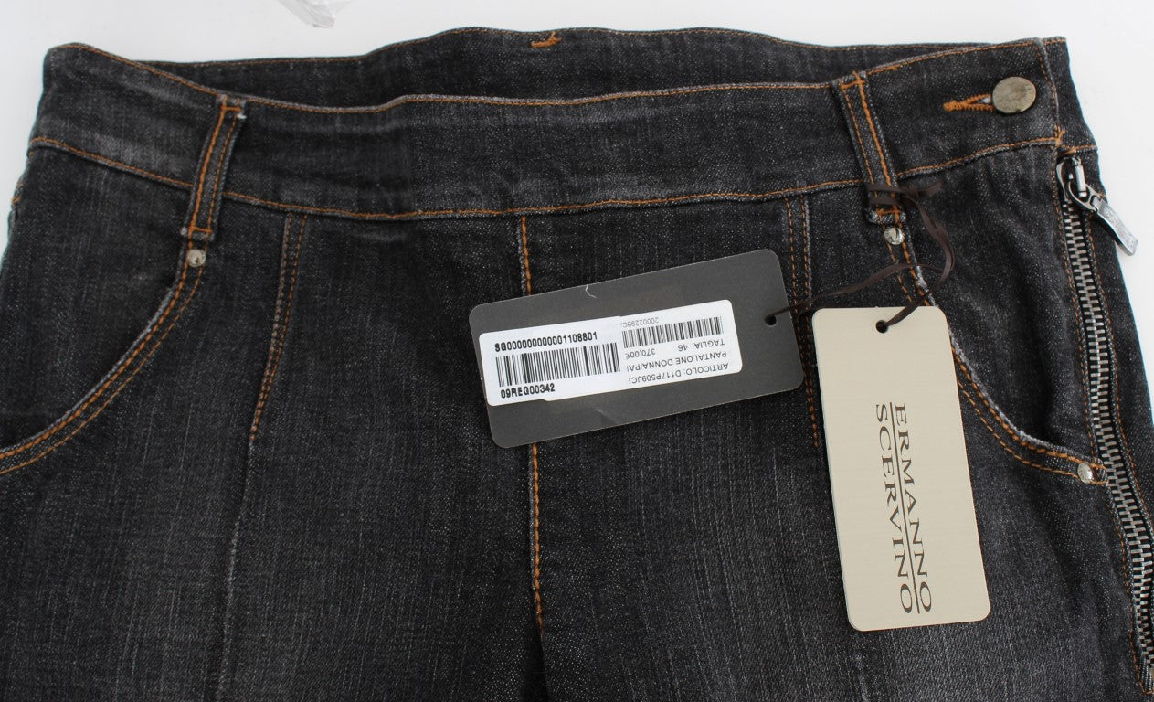 Jeans slim fit in denim Ermanno Scervino in cotone grigio