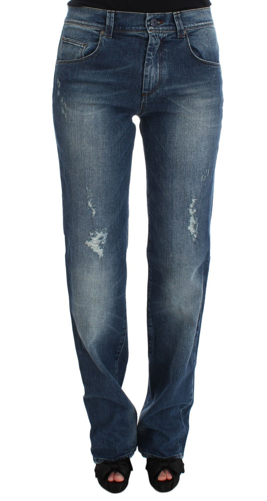 Jeans slim fit in misto cotone lavaggio blu Ermanno Scervino