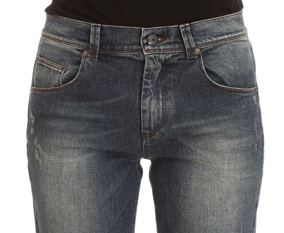 Jeans slim fit in misto cotone lavaggio blu Ermanno Scervino
