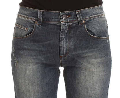 Jeans slim fit in misto cotone lavaggio blu Ermanno Scervino