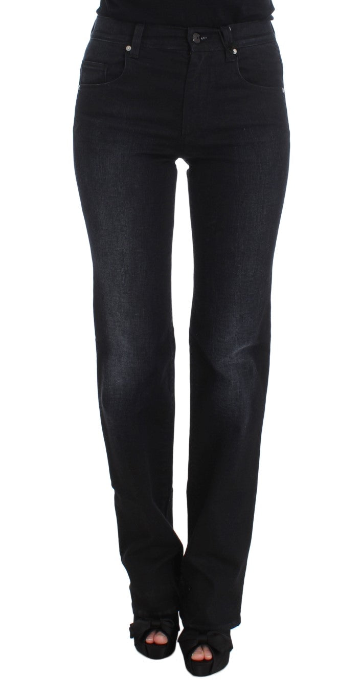 Jeans bootcut slim fit in misto cotone blu Ermanno Scervino
