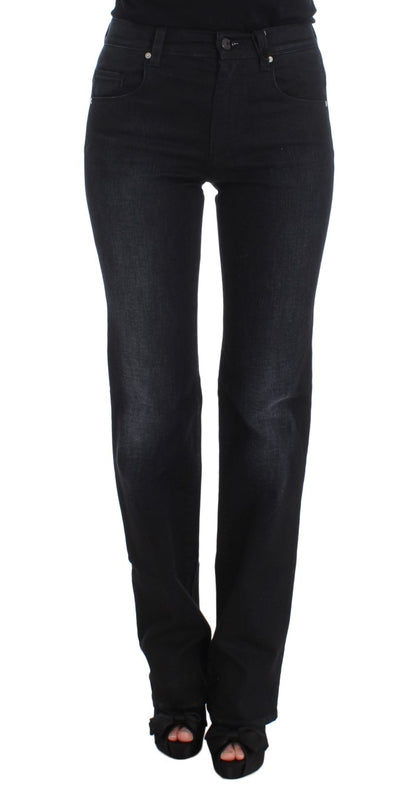 Jeans bootcut slim fit in misto cotone blu Ermanno Scervino