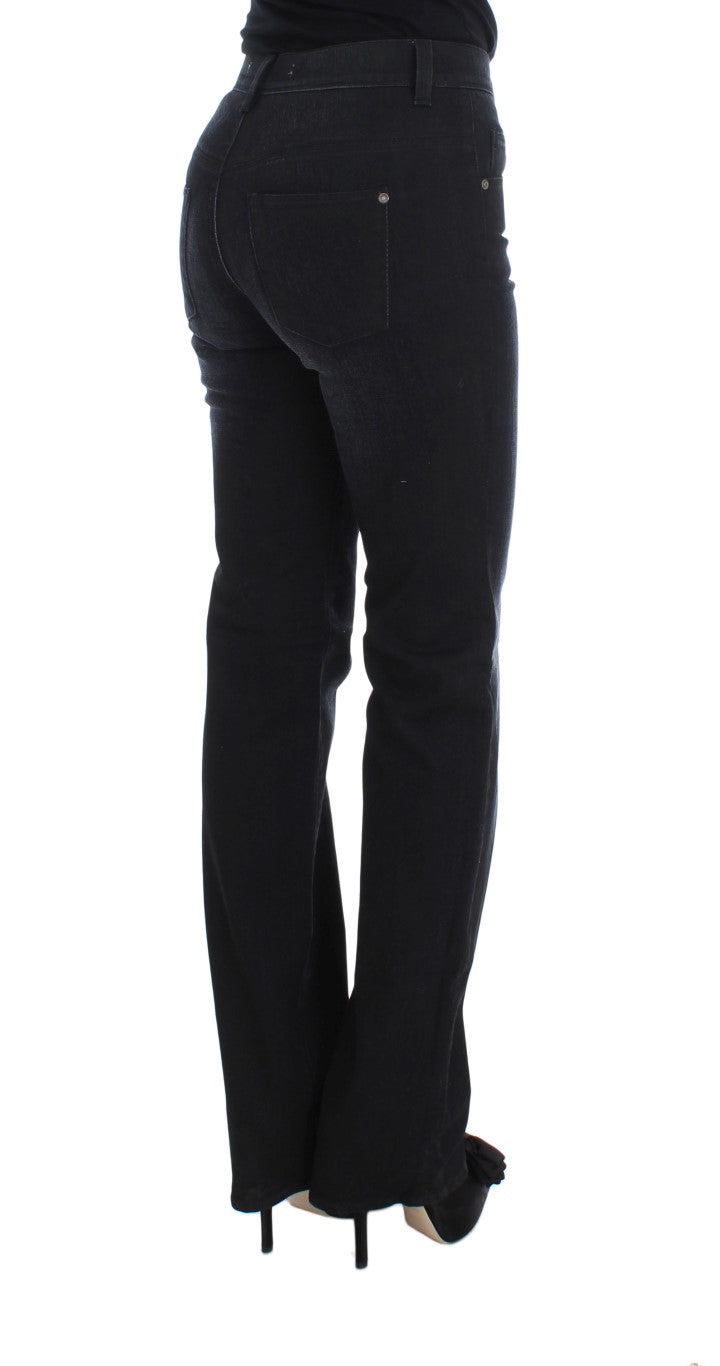 Jeans bootcut slim fit in misto cotone blu Ermanno Scervino
