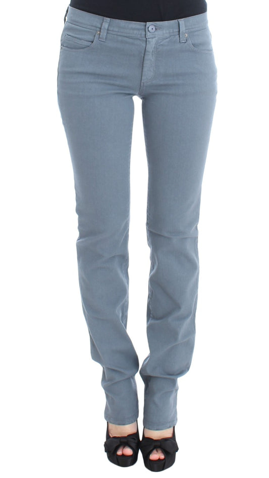 Jeans bootcut slim fit in misto cotone blu Ermanno Scervino