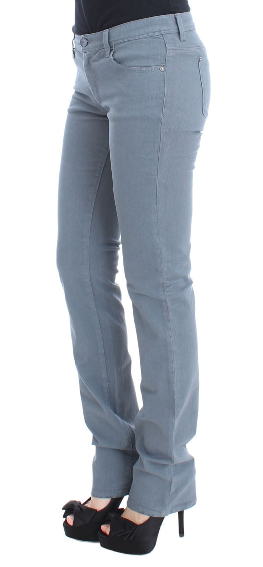 Jeans bootcut slim fit in misto cotone blu Ermanno Scervino