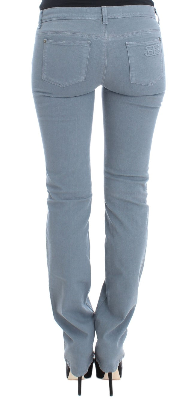 Jeans bootcut slim fit in misto cotone blu Ermanno Scervino