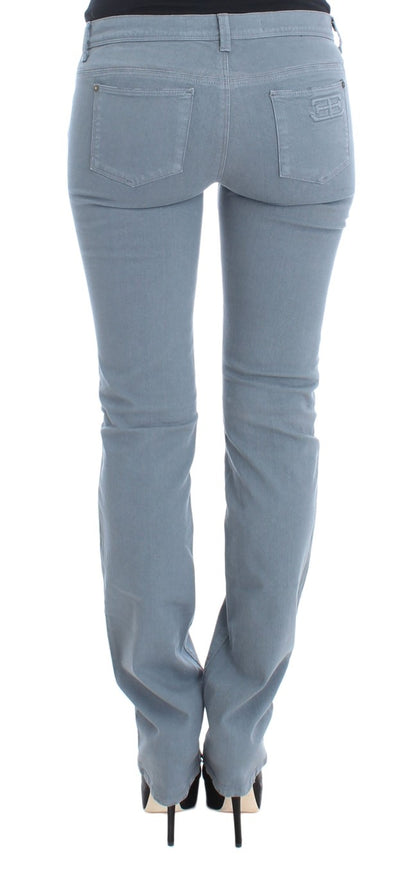 Jeans bootcut slim fit in misto cotone blu Ermanno Scervino