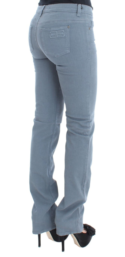 Jeans bootcut slim fit in misto cotone blu Ermanno Scervino