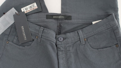 Jeans bootcut slim fit in misto cotone blu Ermanno Scervino