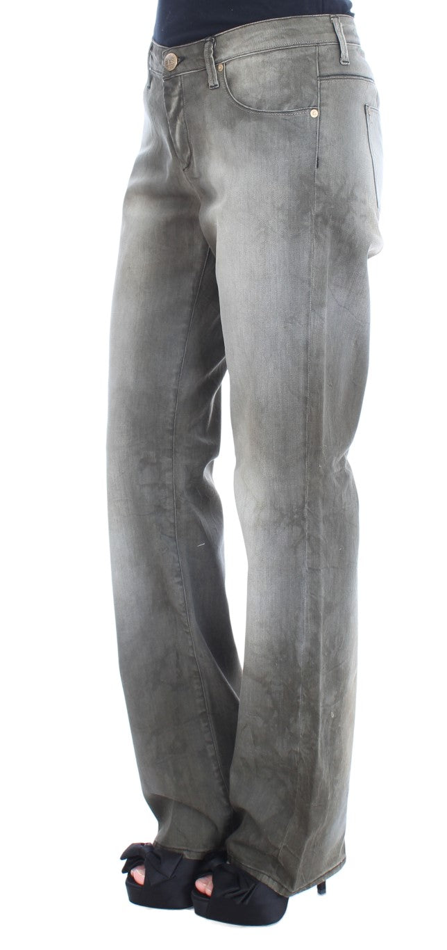 Jeans boyfriend larghi in misto cotone grigio Ermanno Scervino