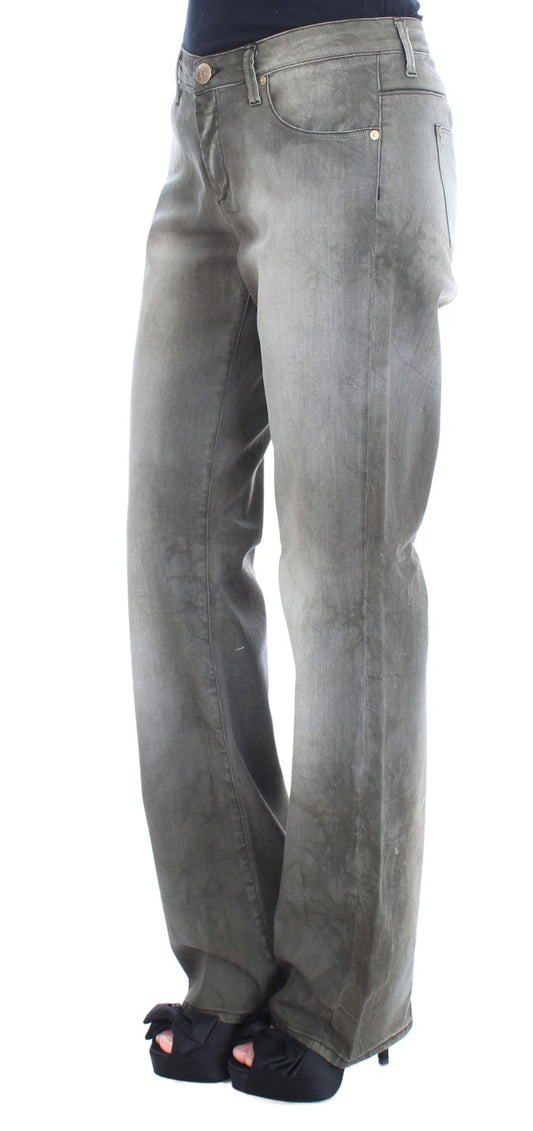 Jeans boyfriend larghi in misto cotone grigio Ermanno Scervino