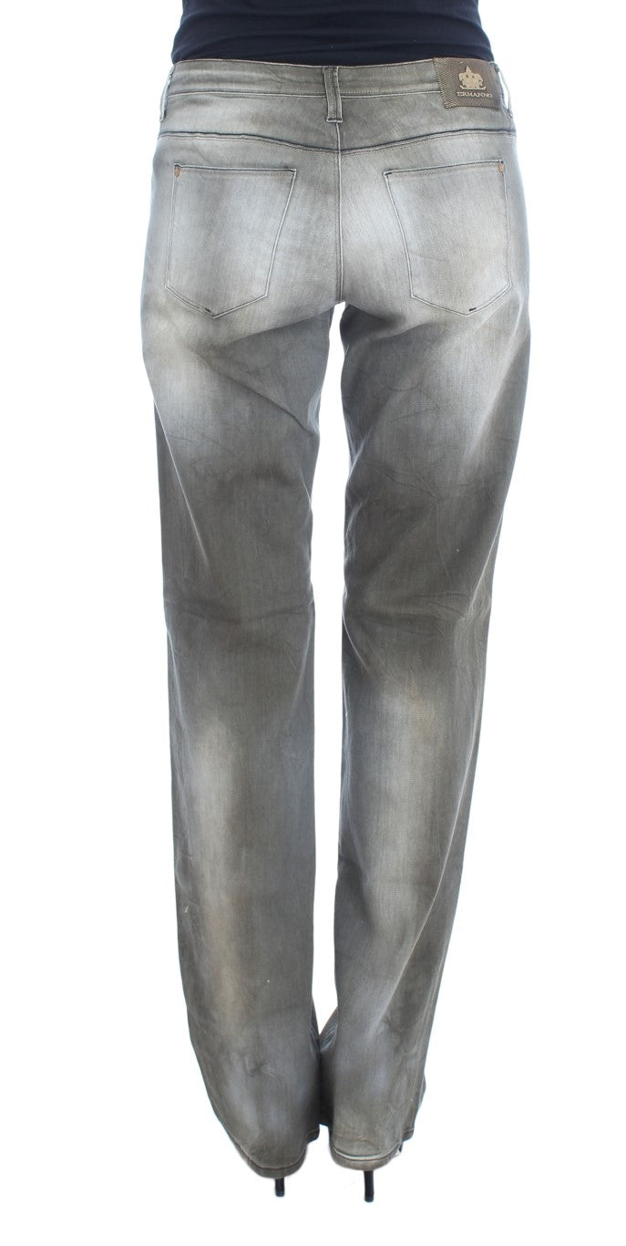 Jeans boyfriend larghi in misto cotone grigio Ermanno Scervino