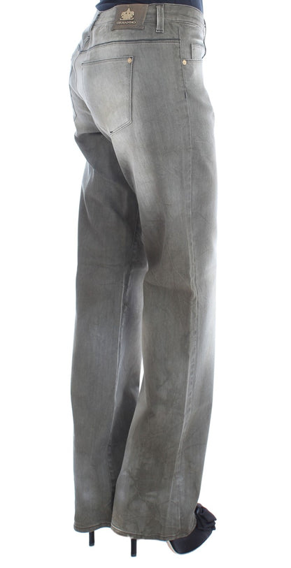Jeans boyfriend larghi in misto cotone grigio Ermanno Scervino