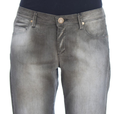 Jeans boyfriend larghi in misto cotone grigio Ermanno Scervino