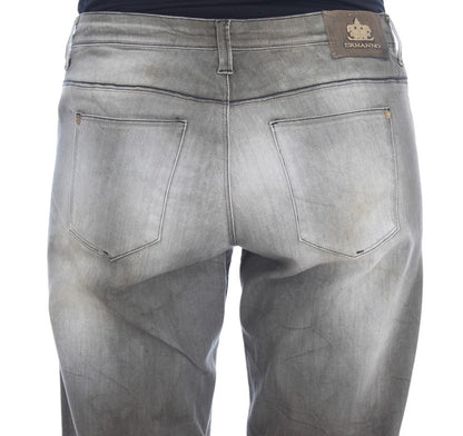 Jeans boyfriend larghi in misto cotone grigio Ermanno Scervino