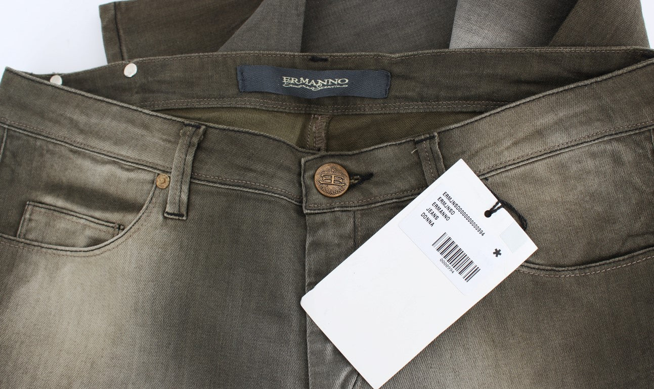Jeans boyfriend larghi in misto cotone grigio Ermanno Scervino