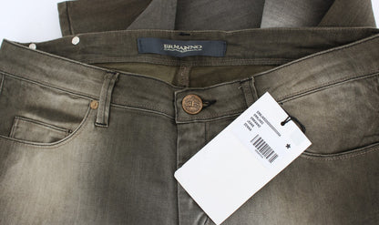 Jeans boyfriend larghi in misto cotone grigio Ermanno Scervino