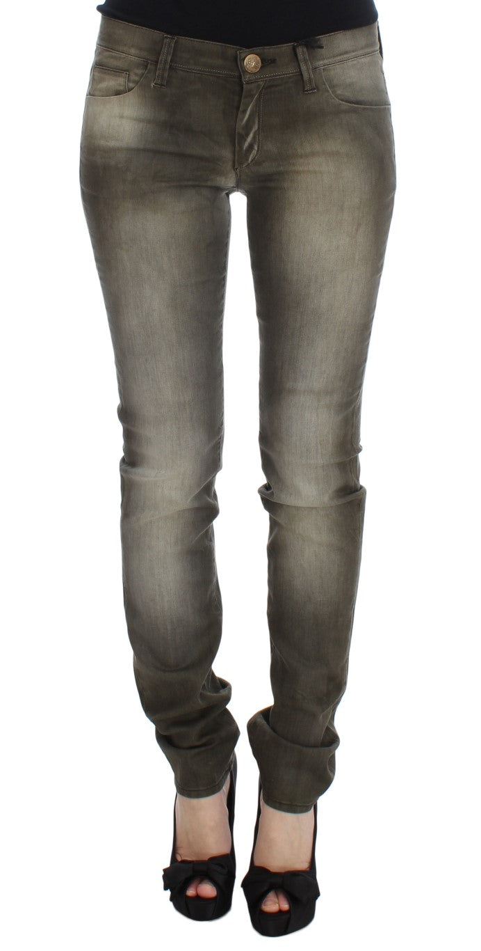 Jeans slim fit in misto cotone lavaggio grigio Ermanno Scervino
