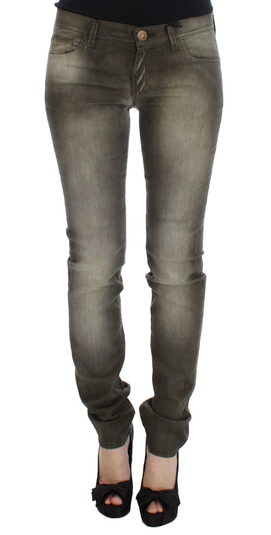 Jeans slim fit in misto cotone lavaggio grigio Ermanno Scervino