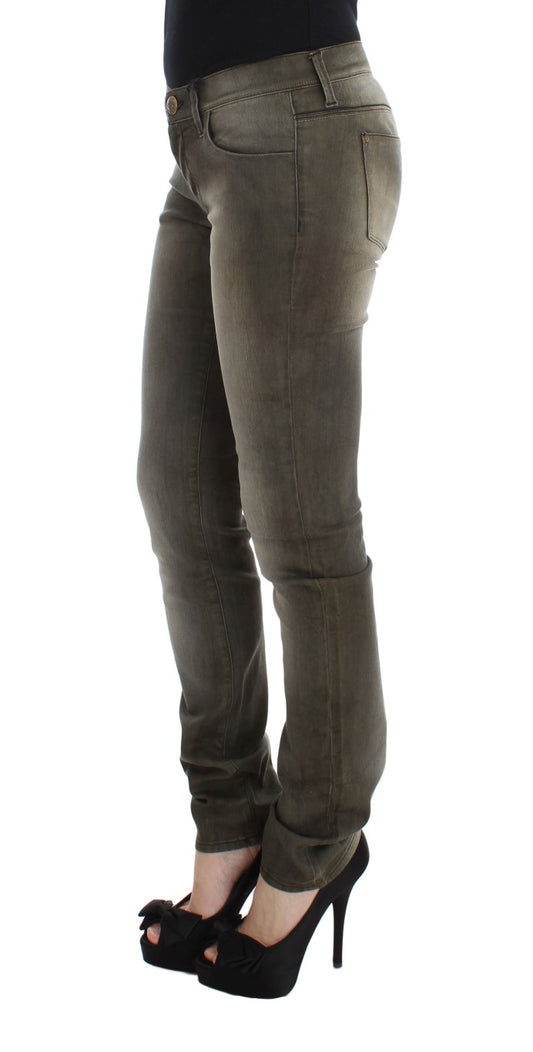 Jeans slim fit in misto cotone lavaggio grigio Ermanno Scervino