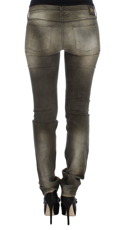 Jeans slim fit in misto cotone lavaggio grigio Ermanno Scervino