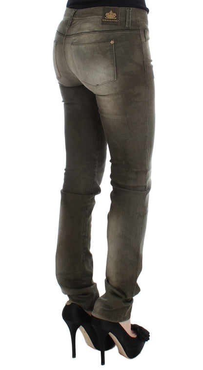 Jeans slim fit in misto cotone lavaggio grigio Ermanno Scervino