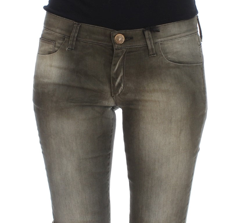 Jeans slim fit in misto cotone lavaggio grigio Ermanno Scervino