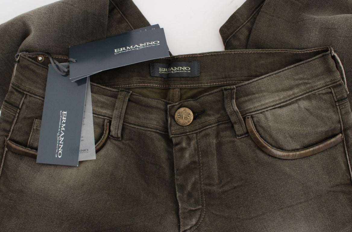 Jeans slim fit in misto cotone lavaggio grigio Ermanno Scervino