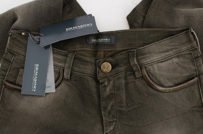Jeans slim fit in misto cotone lavaggio grigio Ermanno Scervino
