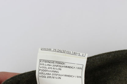 Pantaloni cargo larghi Ermanno Scervino in misto lana verde