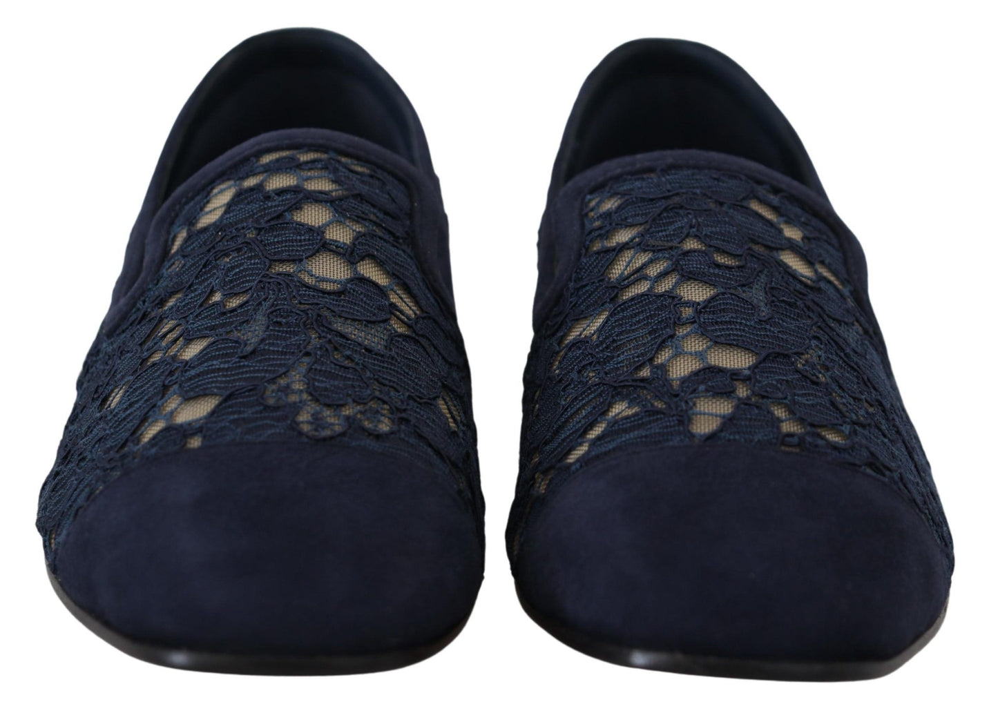 Mocassini e scarpe basse Dolce &amp; Gabbana in pizzo floreale blu
