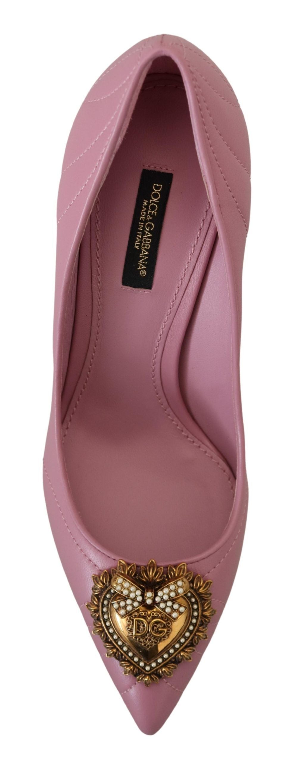 Scarpe con tacco a spillo DEVOTION in pelle rosa Dolce &amp; Gabbana