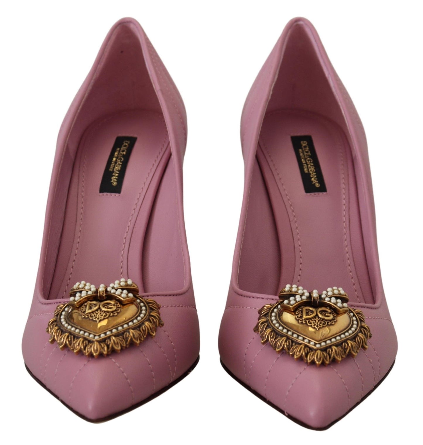 Scarpe con tacco a spillo DEVOTION in pelle rosa Dolce &amp; Gabbana