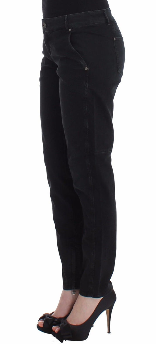 Ermanno Scervino Jeans Slim Blu Pantaloni in Denim Skinny Leg Straight