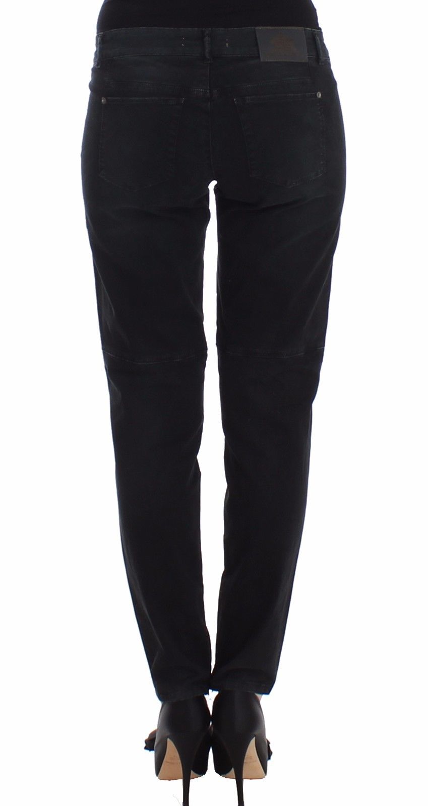 Ermanno Scervino Jeans Slim Blu Pantaloni in Denim Skinny Leg Straight