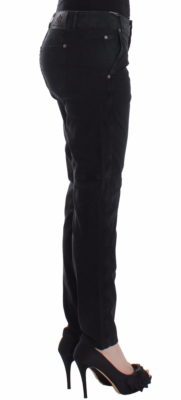 Ermanno Scervino Jeans Slim Blu Pantaloni in Denim Skinny Leg Straight