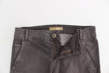 Ermanno Scervino Jeans Slim Grigi Pantaloni in Denim Skinny Leg Stretch