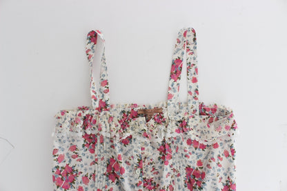 Ermanno Scervino Beachwear Mini abito corto da spiaggia floreale rosa
