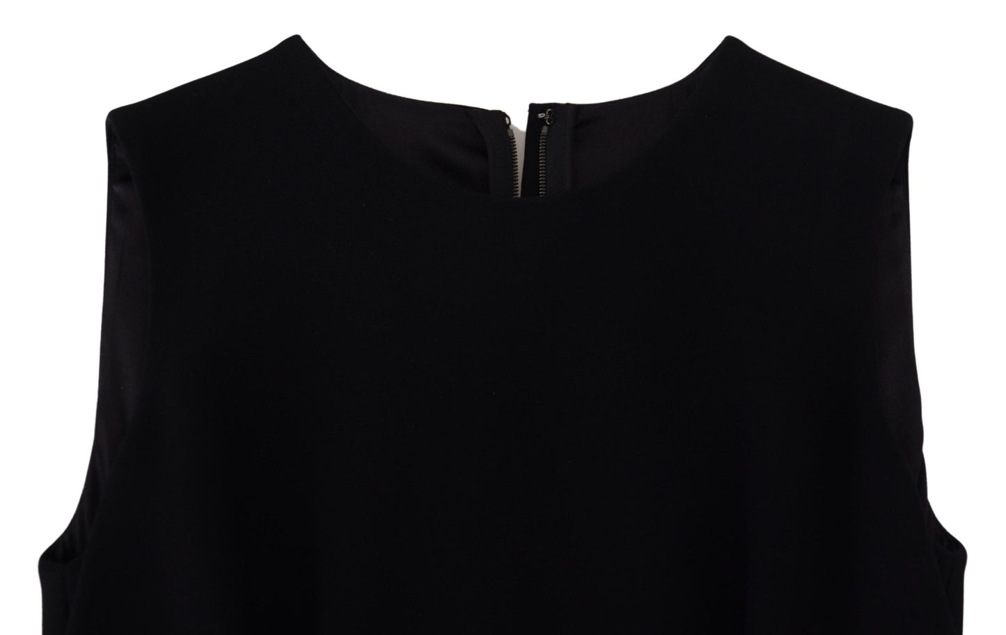 Dolce &amp; Gabbana Abito nero a tubino svasato in viscosa
