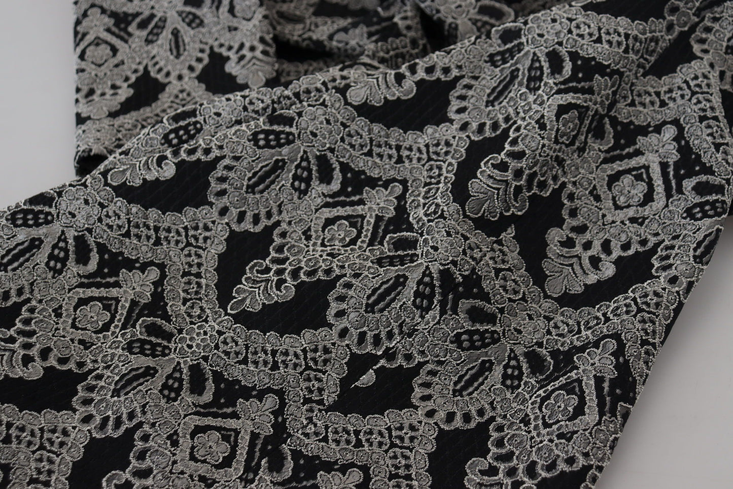Dolce &amp; Gabbana Abito aderente in jacquard grigio nero