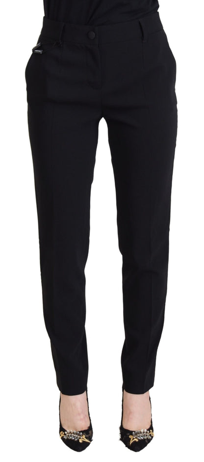 Pantaloni neri a vita alta da donna Dolce &amp; Gabbana