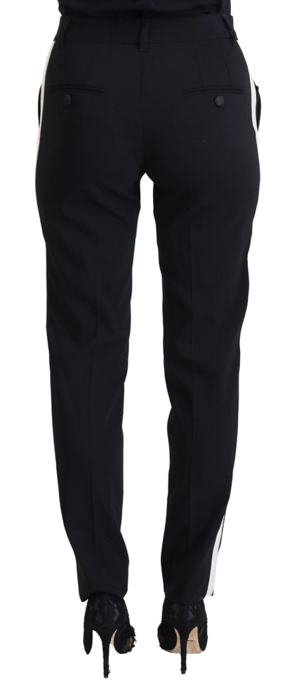 Pantaloni neri a vita alta da donna Dolce &amp; Gabbana
