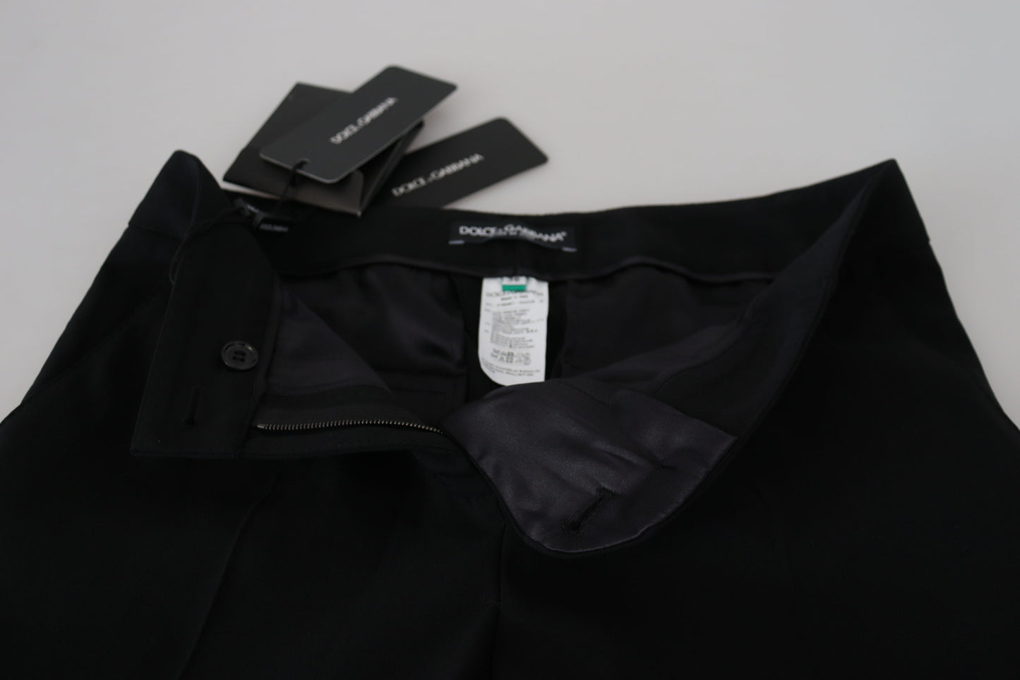 Pantaloni neri a vita alta da donna Dolce &amp; Gabbana
