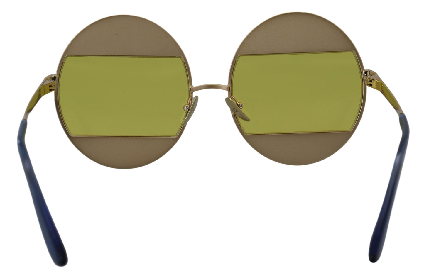 Occhiali da sole Dolce &amp; Gabbana DG2209B con montatura ovale in metallo dorato e cristalli