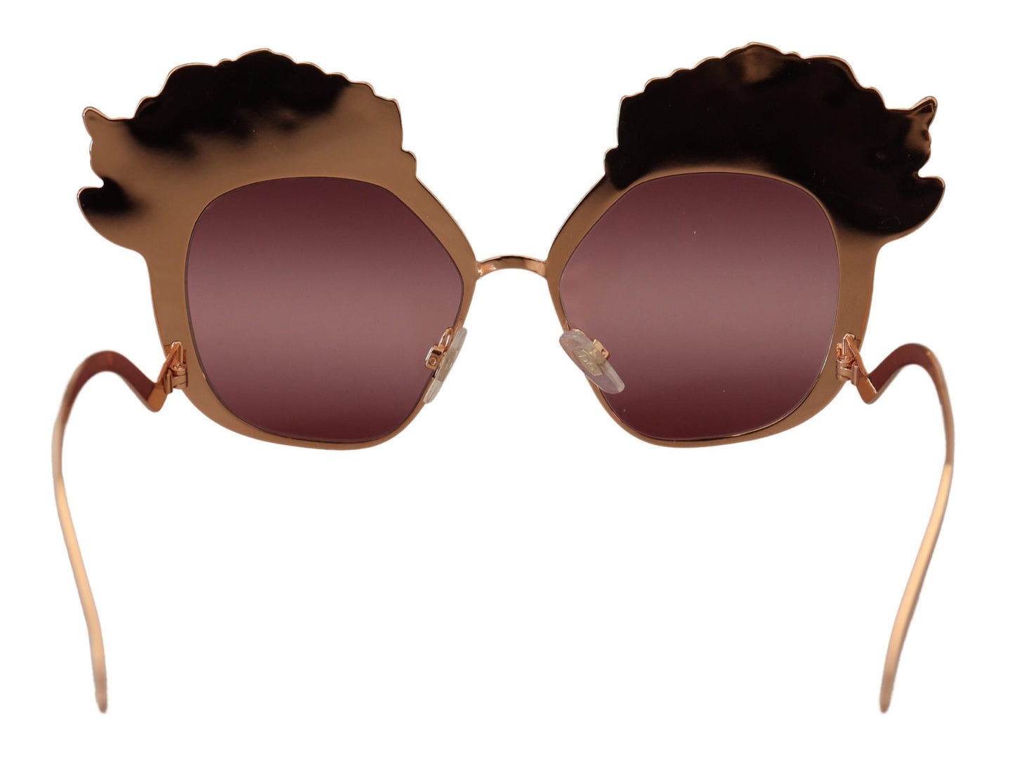 Occhiali da sole Dolce &amp; Gabbana DG2202 con ricamo in paillettes rosa e oro